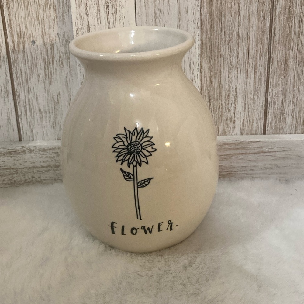 Rae Dunn Flowers Mini Vase